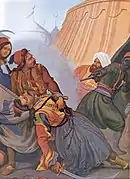 Botsaris dying in Karpenisi