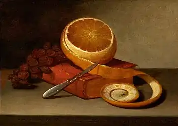Still Life with Orange and Book, 1815