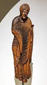 Original statue of the Virgin in Museu Nacional d'Art de Catalunya