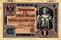 1 dollar local currency, Tianjin (1907)