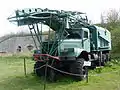 PRV-16/1RL132 height-finding radar on KrAZ-255 in folded/transport configuration, Hungary