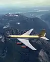 Mt. Washington and Mt. Ellinor (top left), Copper Mountain below that to right. Mt. Lincoln behind plane.