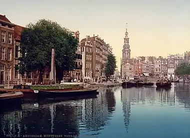 Image 57Singel (c. 1895) in Amsterdam, Netherlands (from Portal:Architecture/Townscape images)