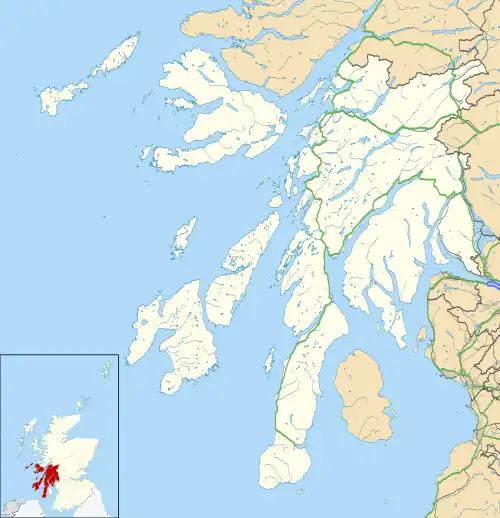 Croggan is located in Argyll and Bute