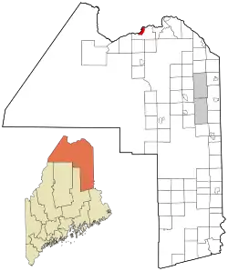 Location of Fort Kent, Maine