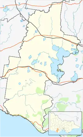 Jancourt East is located in Corangamite Shire