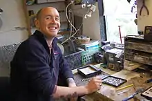 Image 22John Turner in May 2014 (from Treak Cliff Cavern)