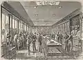 Interior of Au Départ store, 7 boulevard Denain, Paris, 1890s