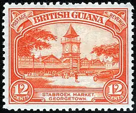 1934 12c stamp of British Guiana