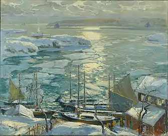 The Old Ships Draw to Home Again (ca. 1920), Brooklyn Museum