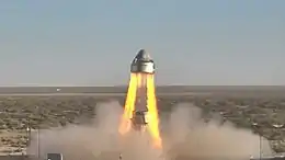 CST-100 Starliner pad abort test photo.