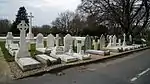 First World War Cross of Sacrifice memorial and war graves