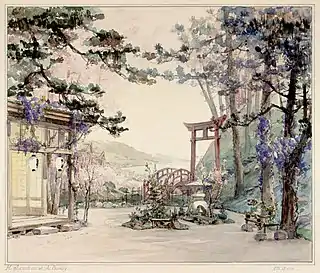 Image 19Set design for Act I of Madama Butterfly, by Alexandre Bailly and Marcel Jambon (restored by Adam Cuerden) (from Wikipedia:Featured pictures/Culture, entertainment, and lifestyle/Theatre)