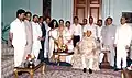 Devi Prasad Bagrodia (1st from Right) and dignitaries during release of his book 'Jyoti Prabha'