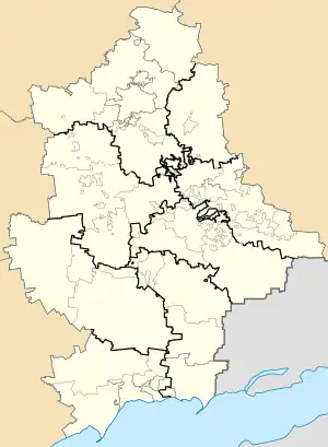 Buhas checkpoint is located in Donetsk Oblast