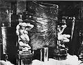 The unfinished chimneypiece of Alfred Stevens. Photo taken shortly after his death in 1875