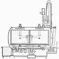 The Mather Kier, longitudinal section