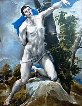 The Martyrdom of Saint Sebastian by El Greco.