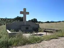 The monument to Fray Marcos de Niza, the first European west of the Rocky Mountains.