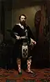 In Atholl Highlanders uniform, c.  1855–60, by John MacLaren Barclay
