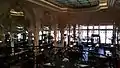 The ground floor room seen from the mezzanine