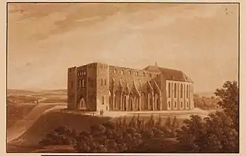 August Matthias Hagen (1794‒1878). Ruins on Toome Hill. Before 1825. Aquatint, paper.