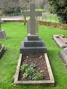 St John the Baptist Church, Hagley, grave of Emily Lyttelton (née Pepys, 1833–1877)