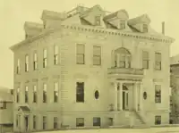 B&W exterior photo