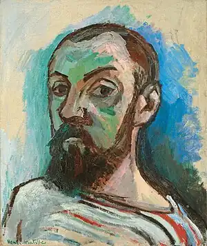 Henri Matisse, 1906, Self-Portrait in a Striped T-shirt