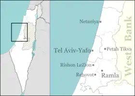 Palmachim AB is located in Central Israel