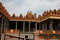 Large pillared mantapa with sala towers