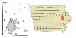 Location of Walford, Iowa
