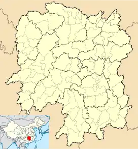 Jiangyong is located in Hunan