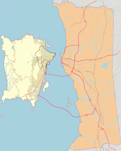 Batu Lanchang is located in Central George Town, Penang