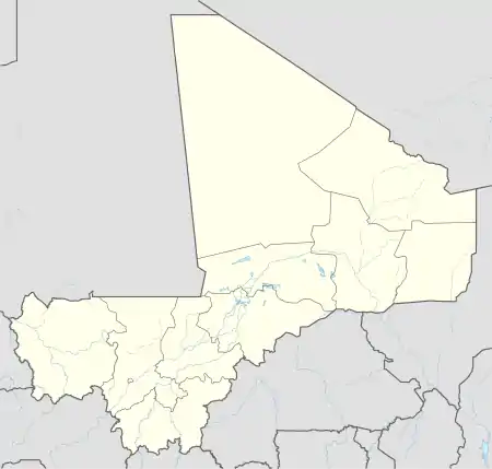 Approximate location where Bangime is spoken
