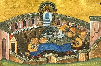 Hieromartyrs Silvanus, Bishop of Emesa, Luke the Deacon, and Mocius the Reader.