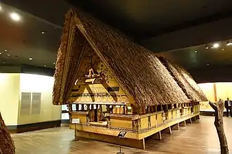 Men's club house, 1907, from Palau, now in Ethnological Museum of Berlin