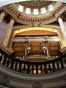 "New" Mississippi State Capitol second floor facing upward