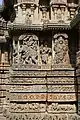 Relief sculpture at Lakshmi Narasimha temple, Nuggehalli
