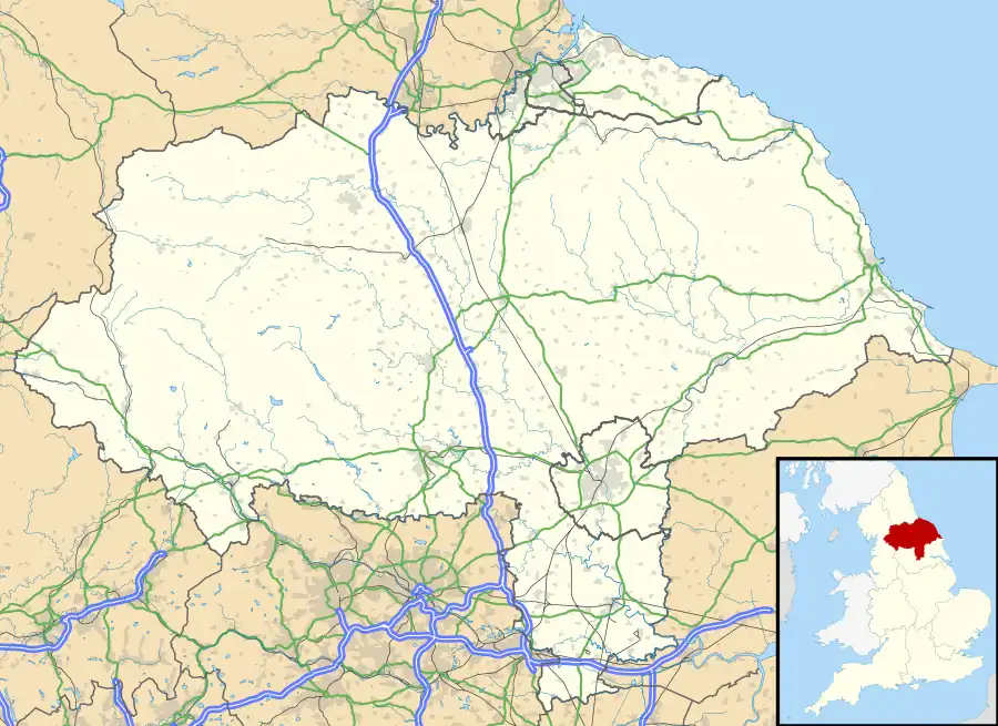 St Luke's Hospital, Middlesbrough is located in North Yorkshire
