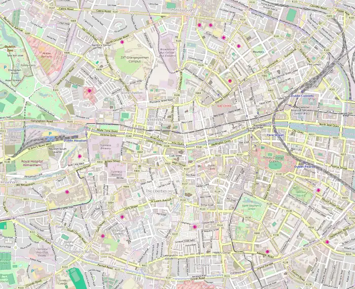 2023 Dublin riot is located in Central Dublin