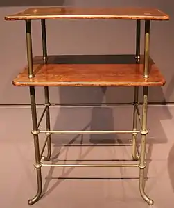 Portable table by Otto Wagner made for his villa (1904)