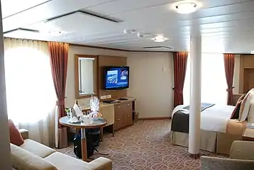 A sky suite aboard the cruise ship Celebrity Equinox
