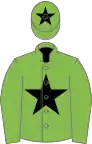 Light Green, Black star and star on cap