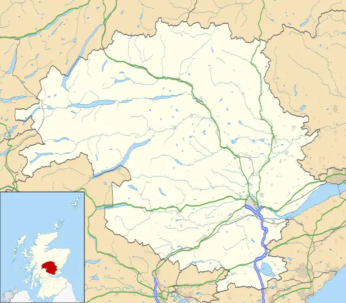 Dull is located in Perth and Kinross