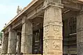 Pillared entrance to temple