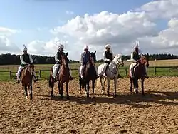 ITPF Vice President Malik Ata with Pakistan team at world equestrian games France 2014
