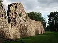 The western curtain wall
