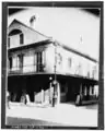 Corner of Chartres Street and Toulouse Street in New Orleans