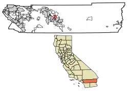 Location of Desert Palms in Riverside County, California.